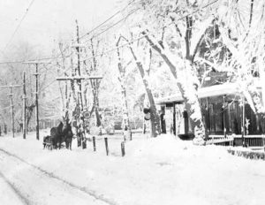 Snow on Main Street Trappe