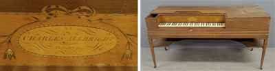 Piano, made by Charles Albrecht, Philadelphia, c. 1790-1795